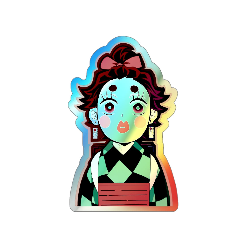 Sumiko holographic sticker from Demon Slayer