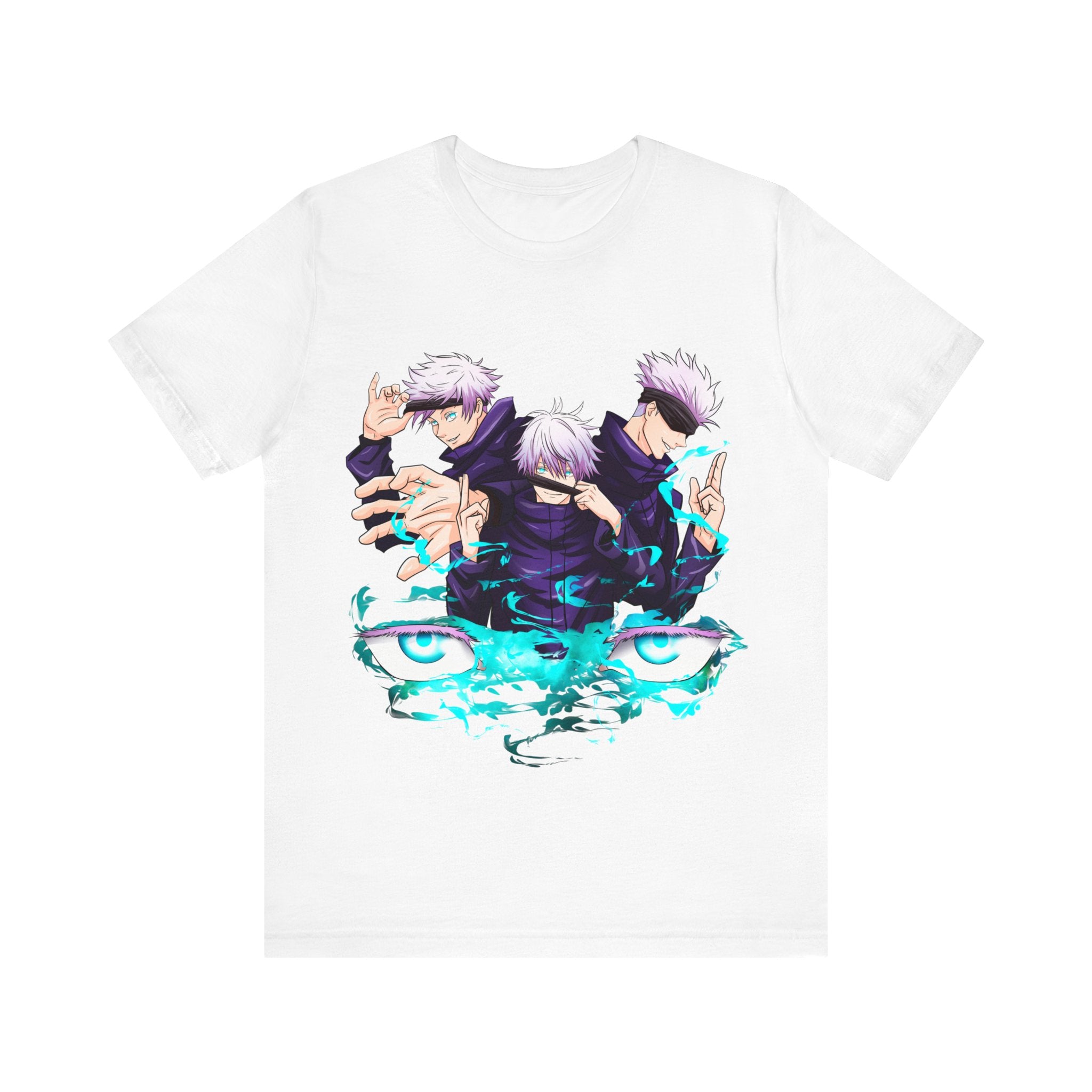 Gojo T-Shirt from Jujutsu Kaisen featuring Gojo Satoru design - White