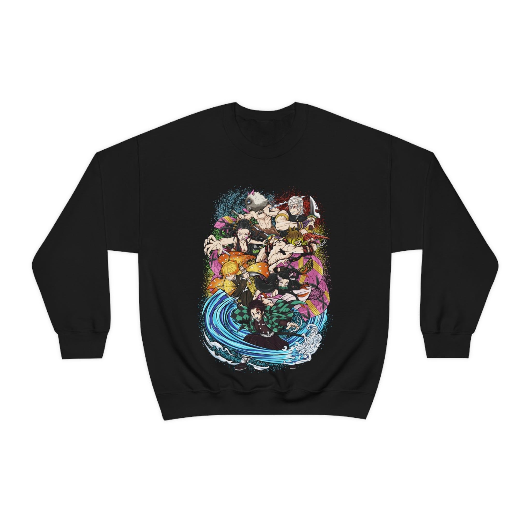 Demon Slayer Entertainment District Sweatshirt design - Black