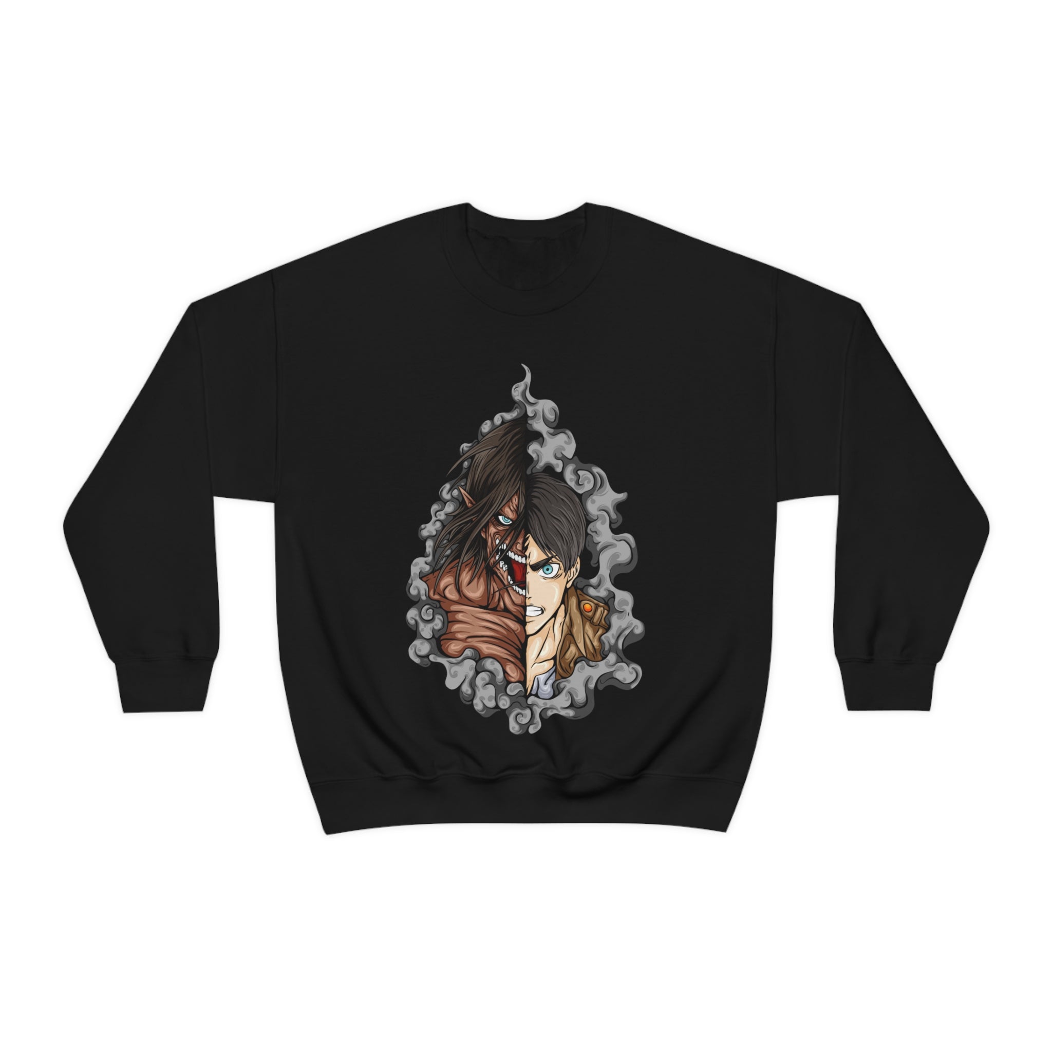 Eren Yeager sweatshirt from Attack on Titan merchandise - Black