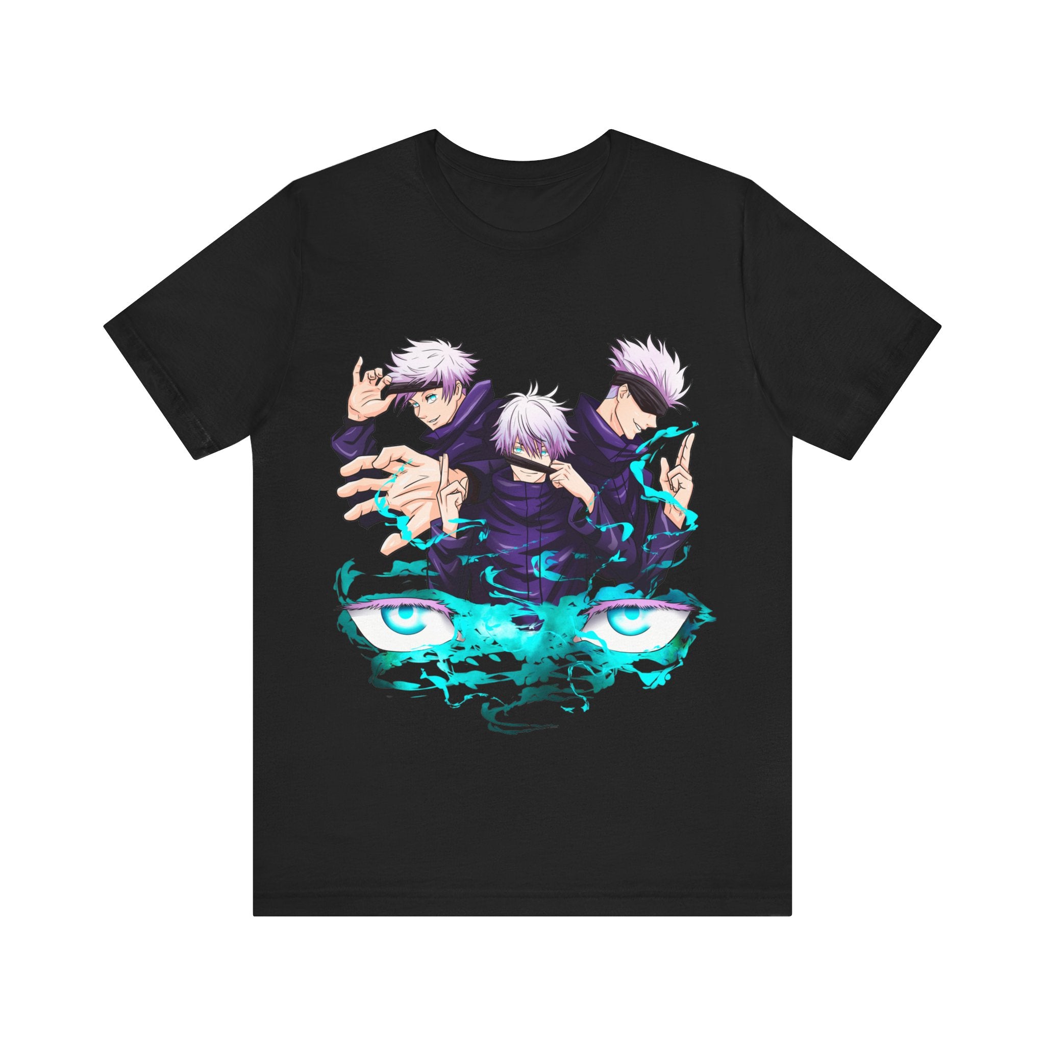 Gojo T-Shirt from Jujutsu Kaisen featuring Gojo Satoru design - Black