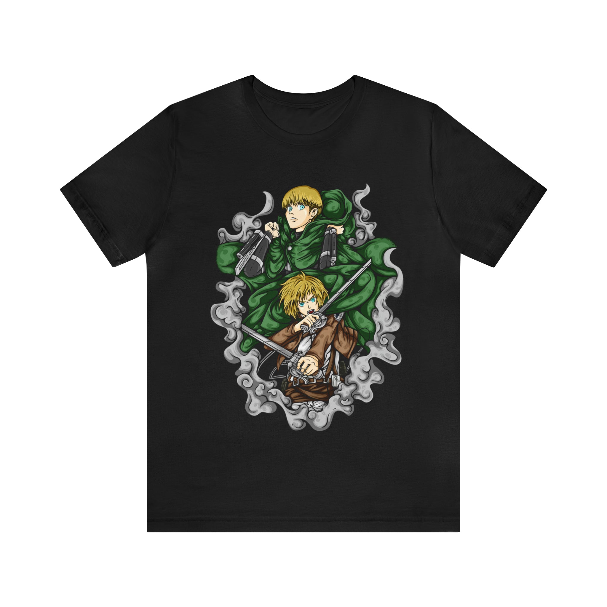 Armin Arlert Attack on Titan anime T-shirt design - Black