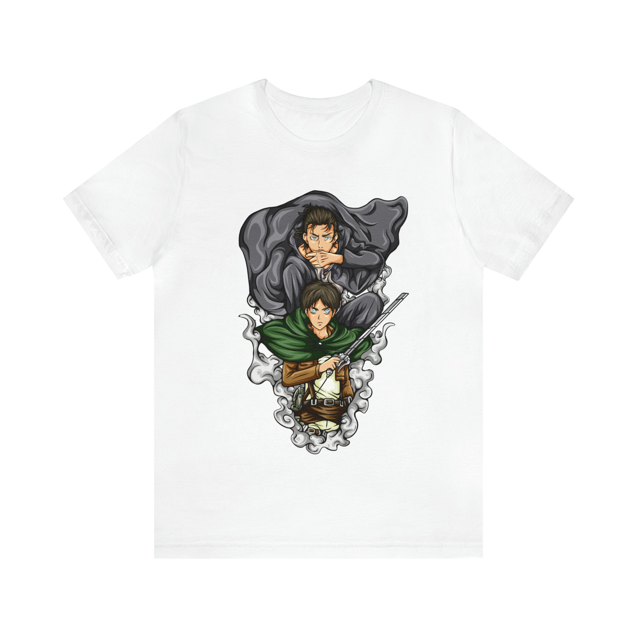 Eren Yeager T-Shirt from Attack on Titan design - White