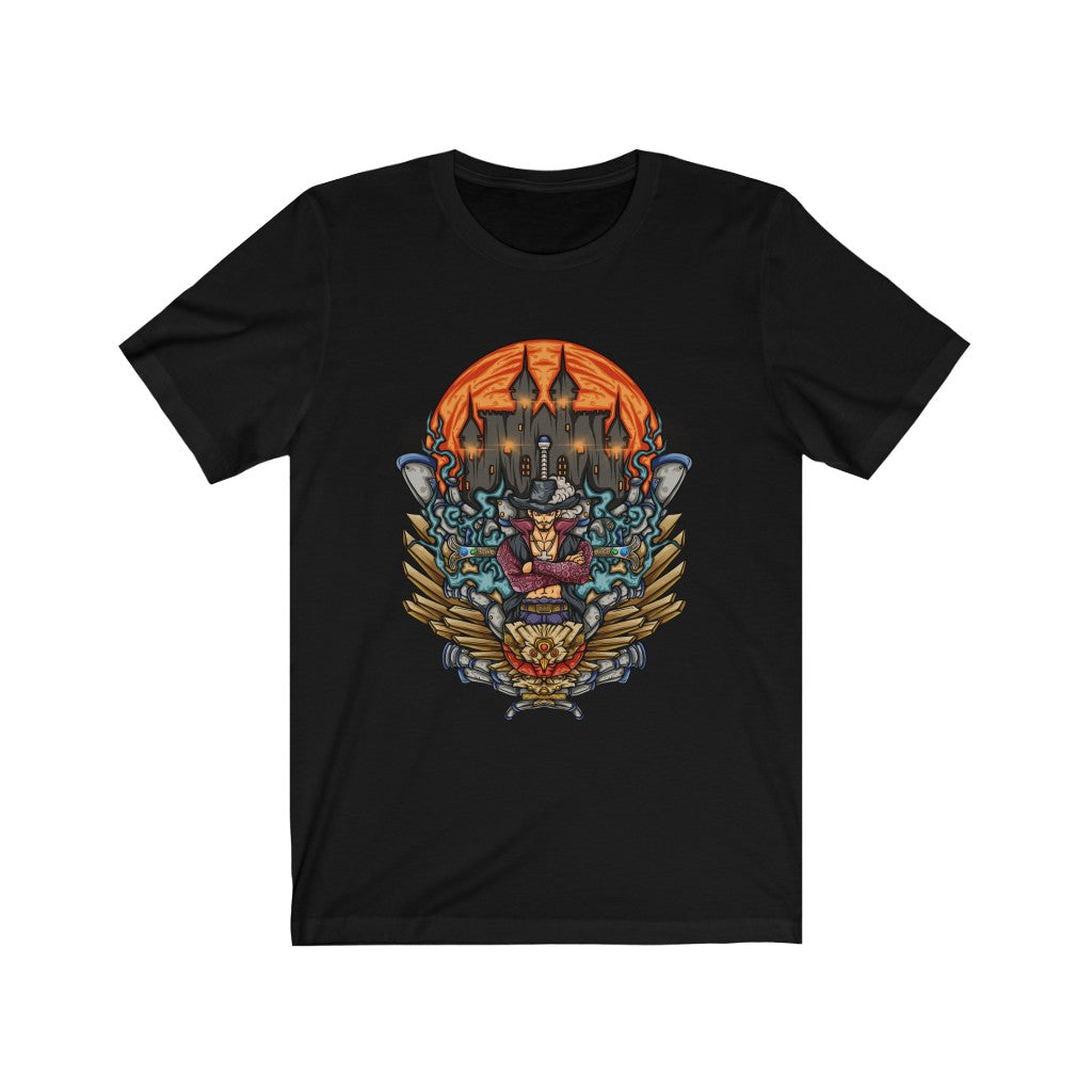 Dracule Mihawk anime T-shirt from One Piece - Black