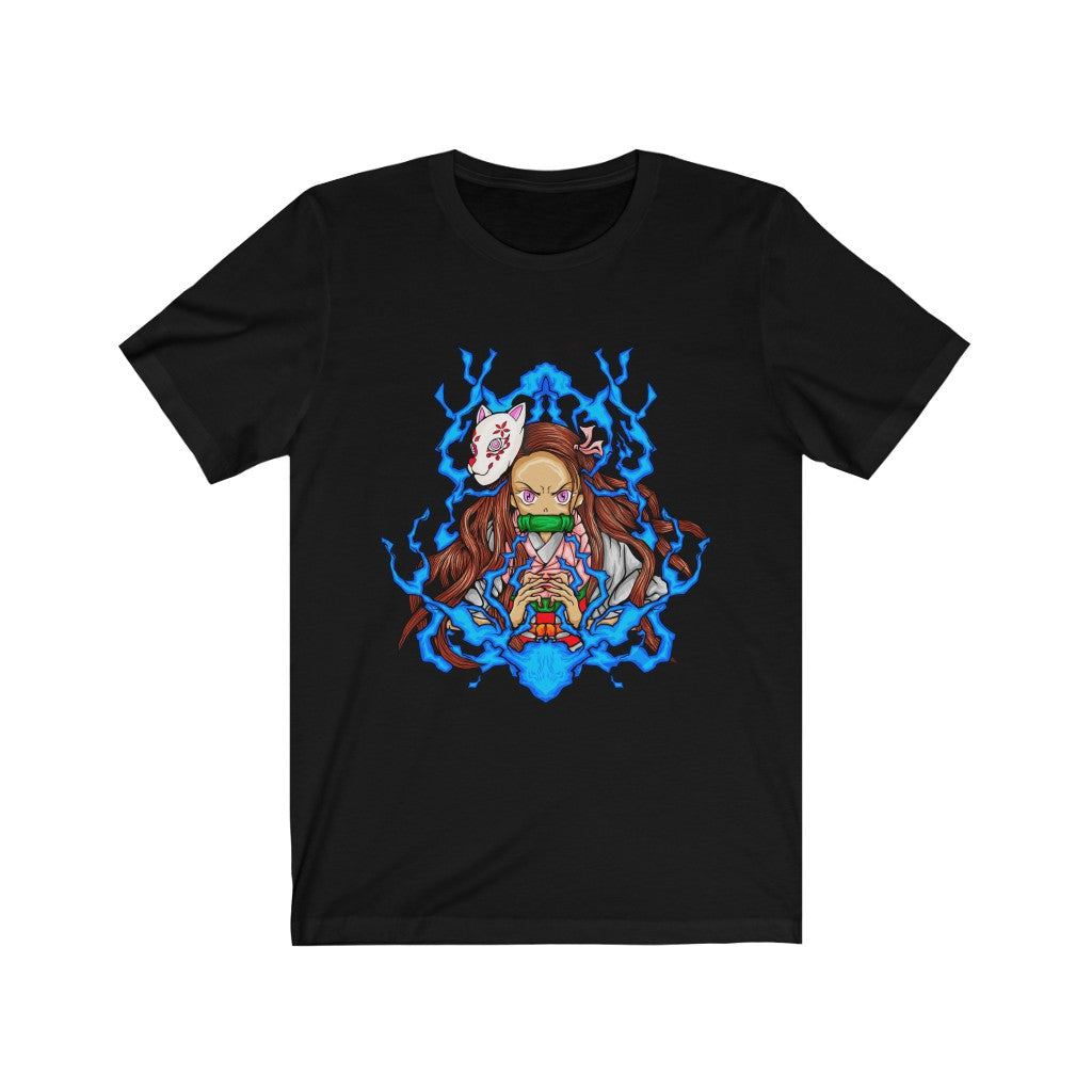 ANGRY NEZUKO T-Shirt from Demon Slayer series - Black