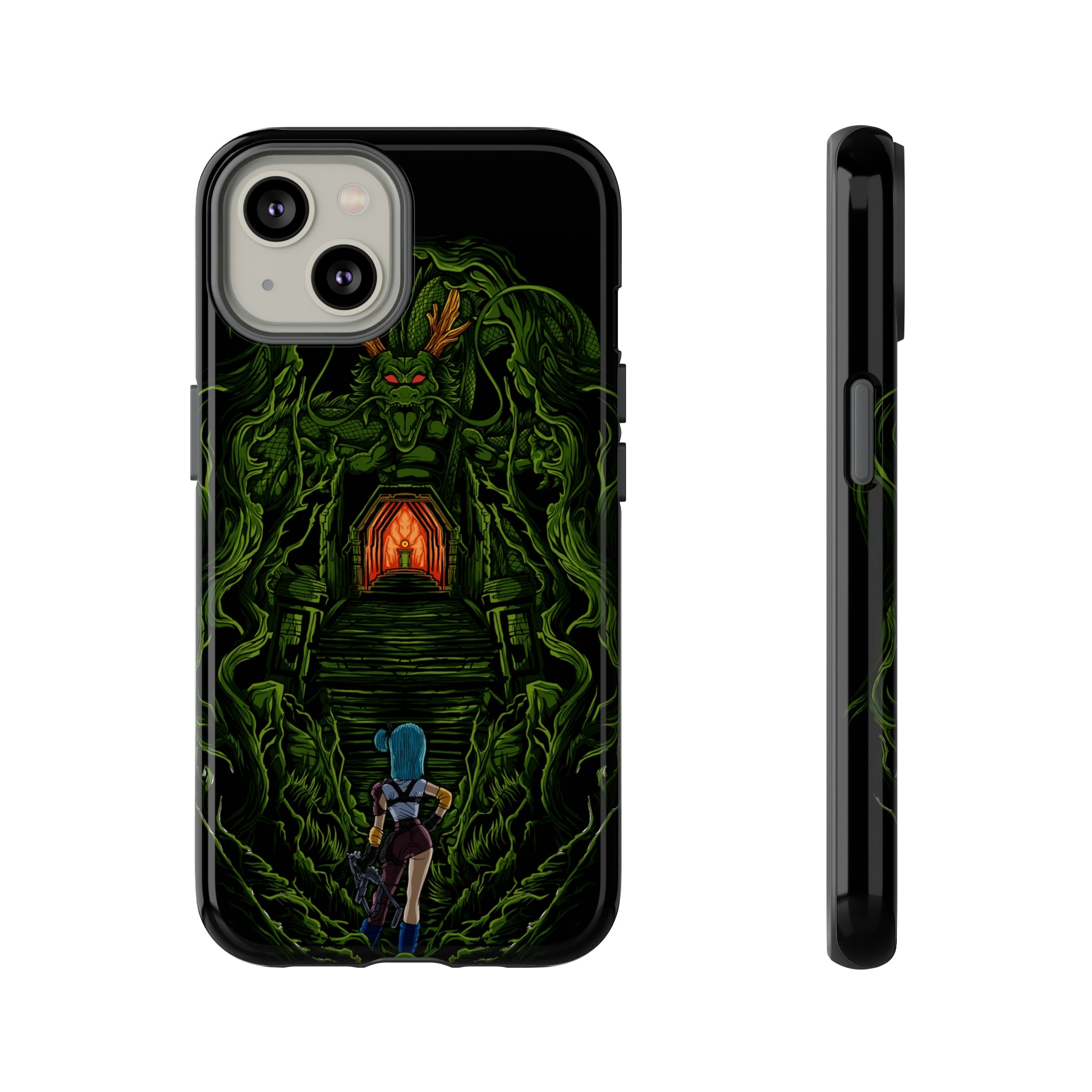 Bulma Phone Case featuring Shenron design from Dragon Ball Z