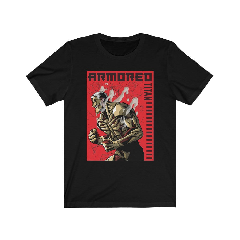 Armored Titan T-Shirt featuring Reiner Braun design - Solid Black Blend