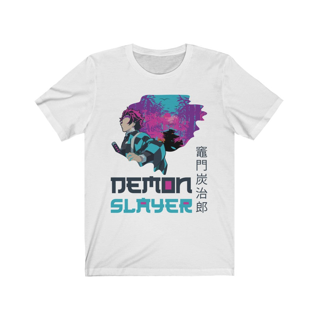 Tanjiro Kamado Demon Slayer T-Shirt design - White