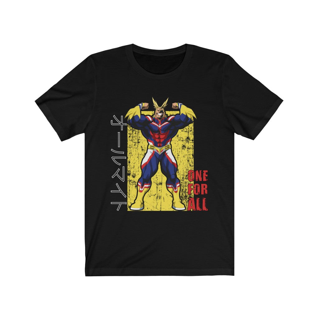 All Might T-Shirt from My Hero Academia collection - Black