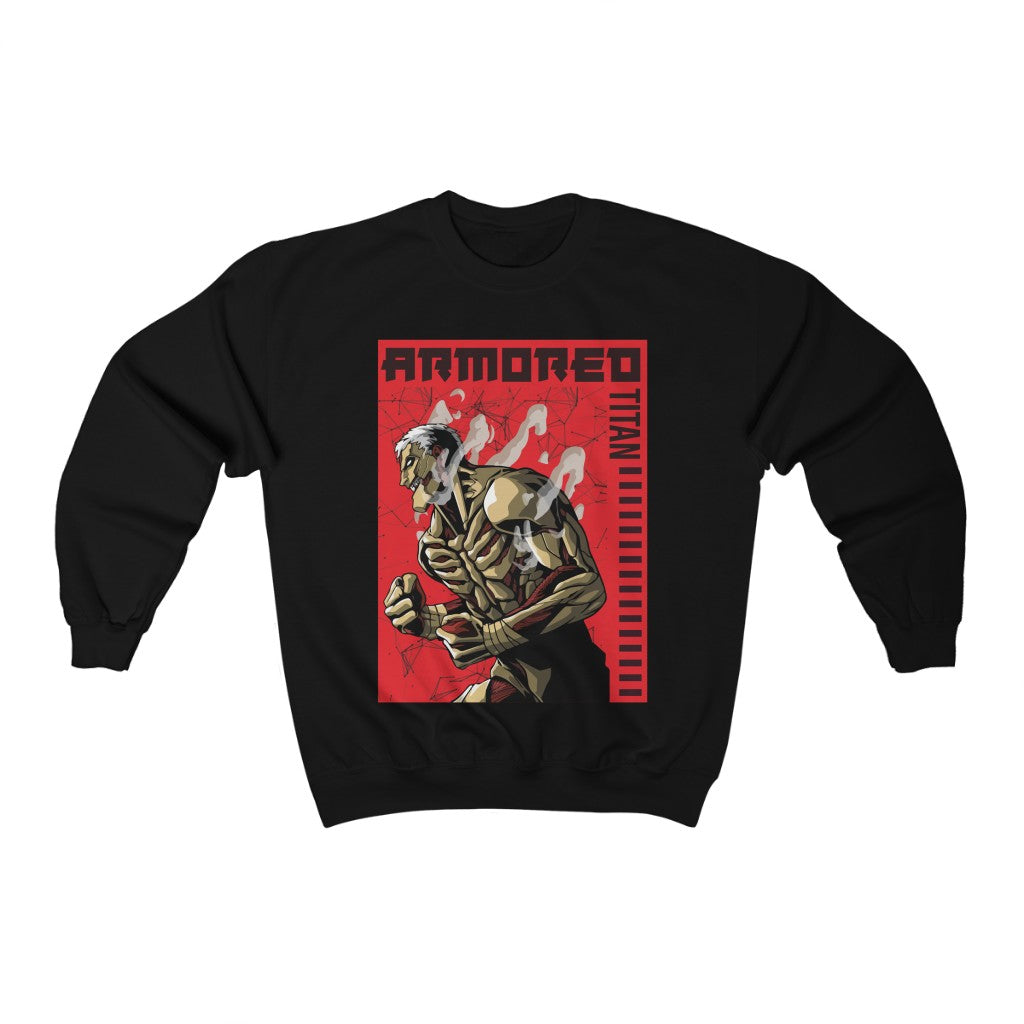 Armored Titan Sweatshirt from Attack on Titan - Black