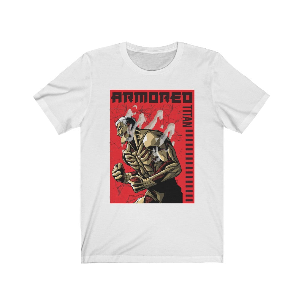 Armored Titan T-Shirt featuring Reiner Braun design - White