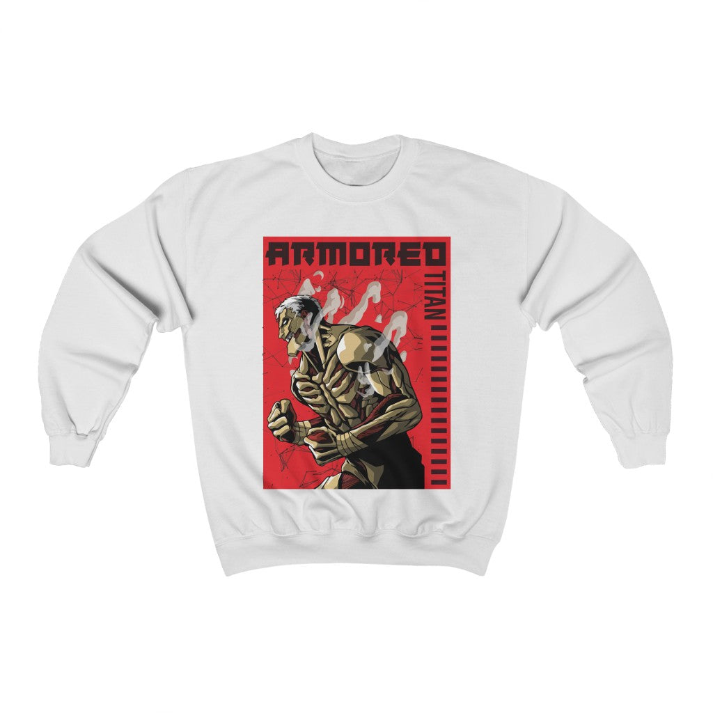 Armored Titan Sweatshirt from Attack on Titan - White