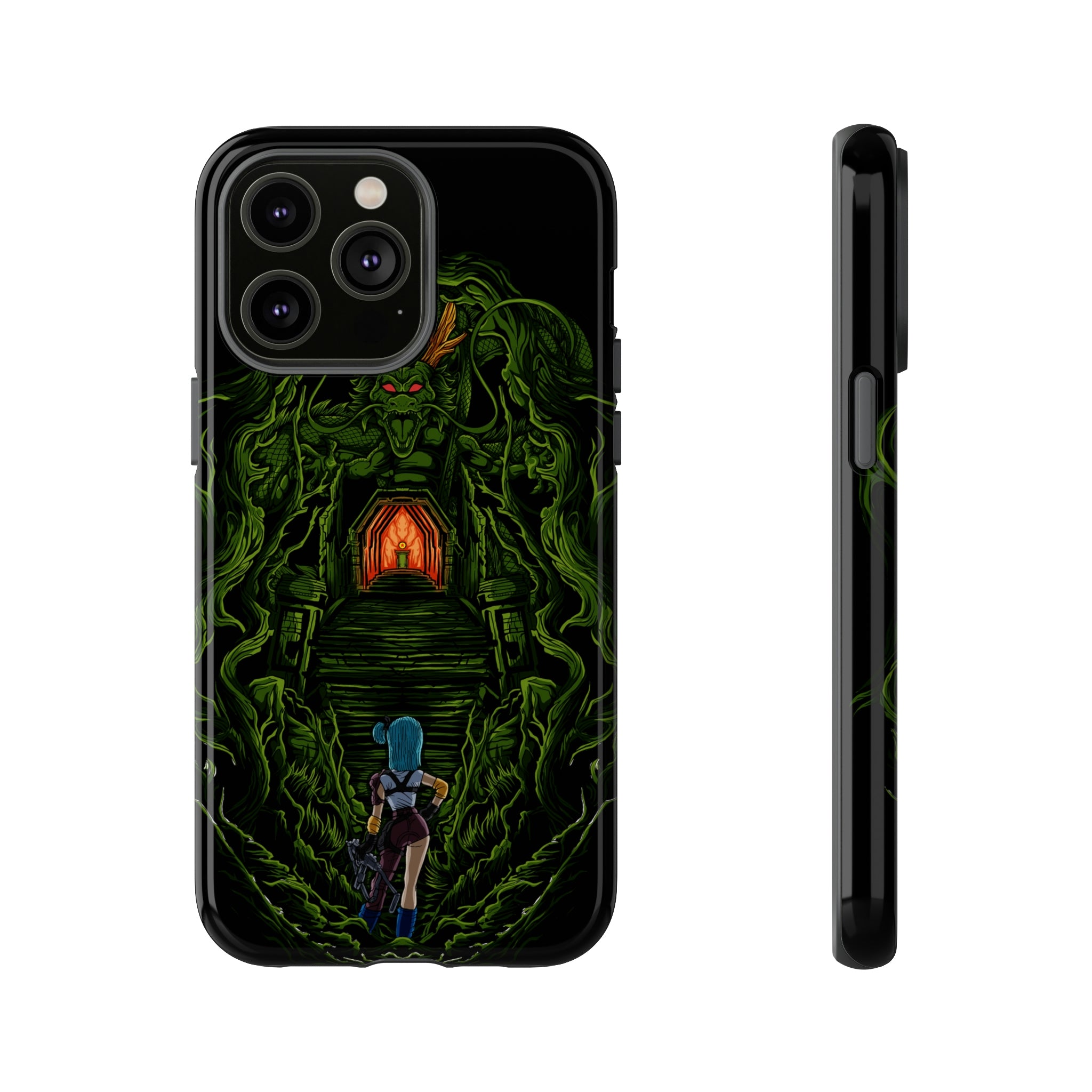 Bulma Phone Case featuring Shenron design from Dragon Ball Z