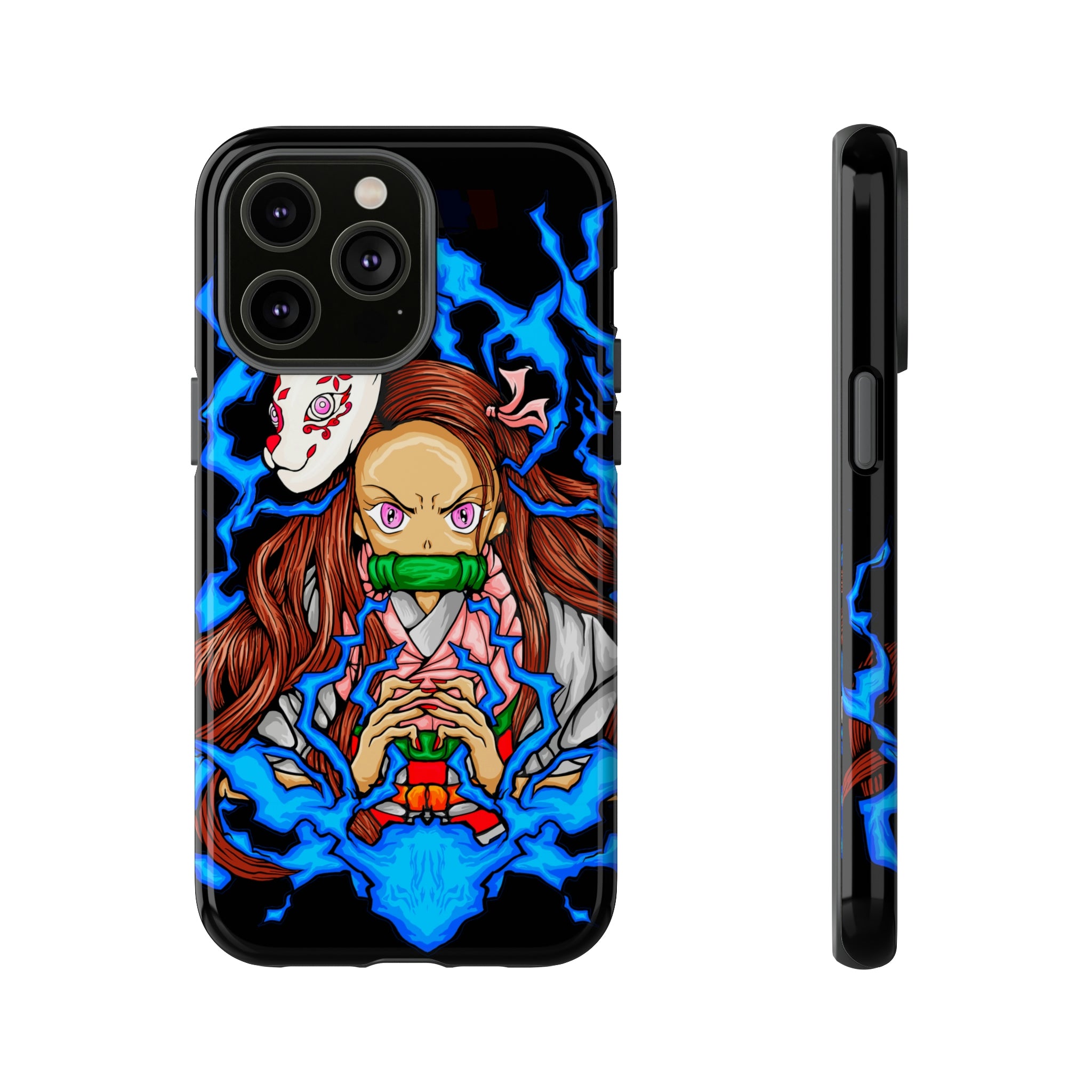 Demon Slayer Phone Case featuring Angry Nezuko design